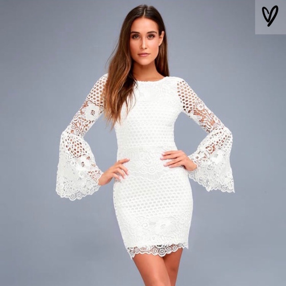 Lace Long Sleeve Dress